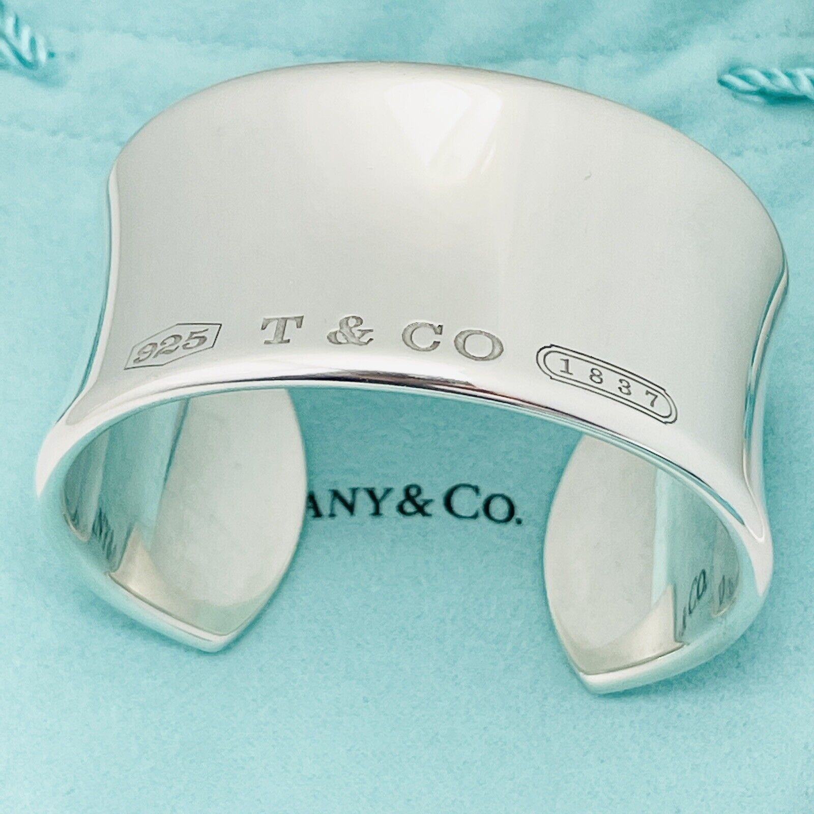 Authentic Tiffany Co. 1837 Sterling Silver 925 Cuff Bracelet -  Israel