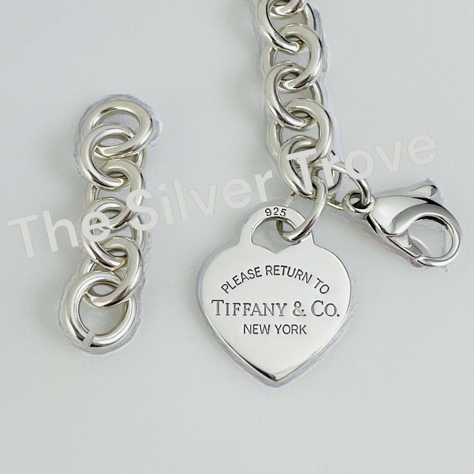 Sterling Silver Bracelet Tiffany Please Return To Bracelet Return