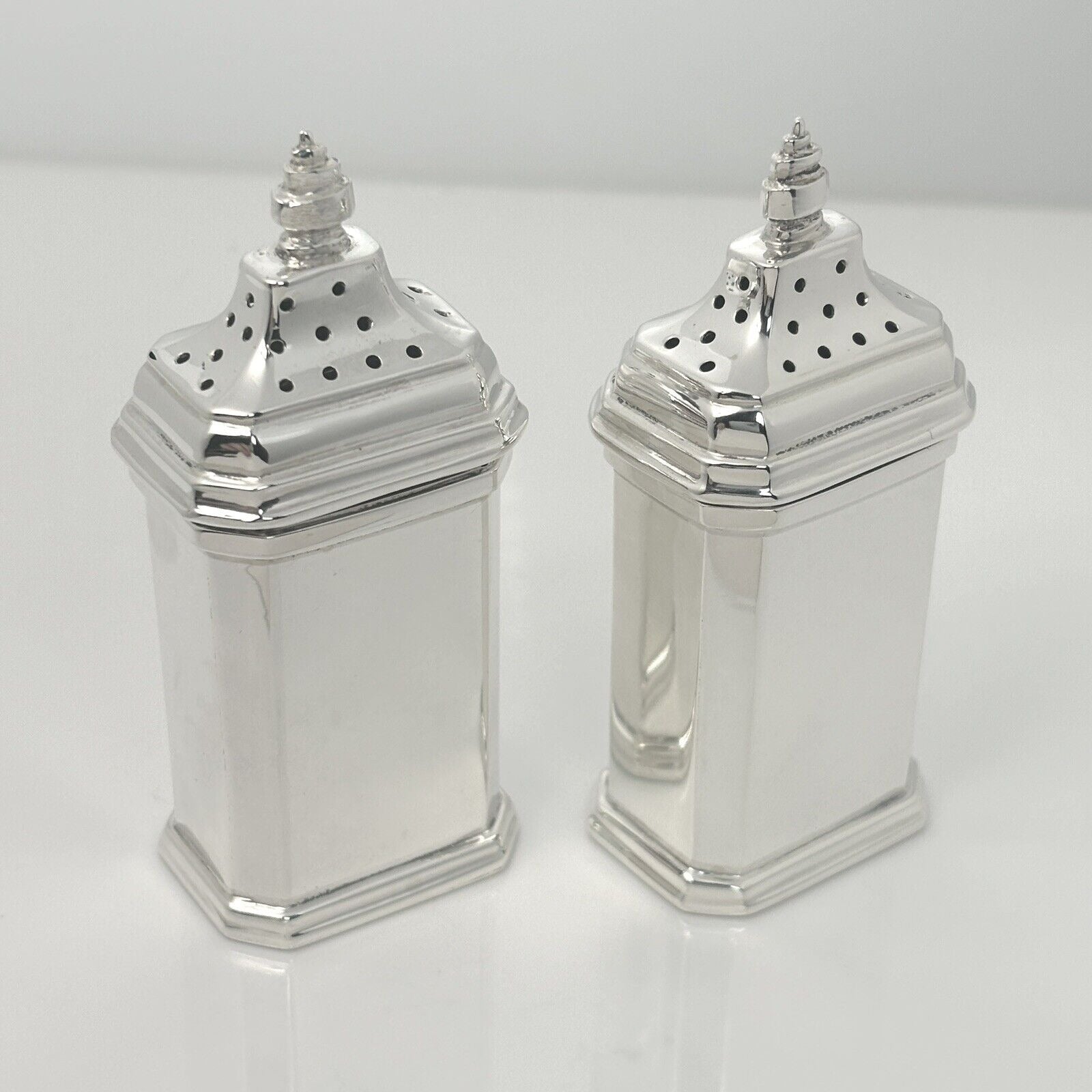 RARE Tiffany & Co Vintage Salt and Pepper Shaker Set in Silver