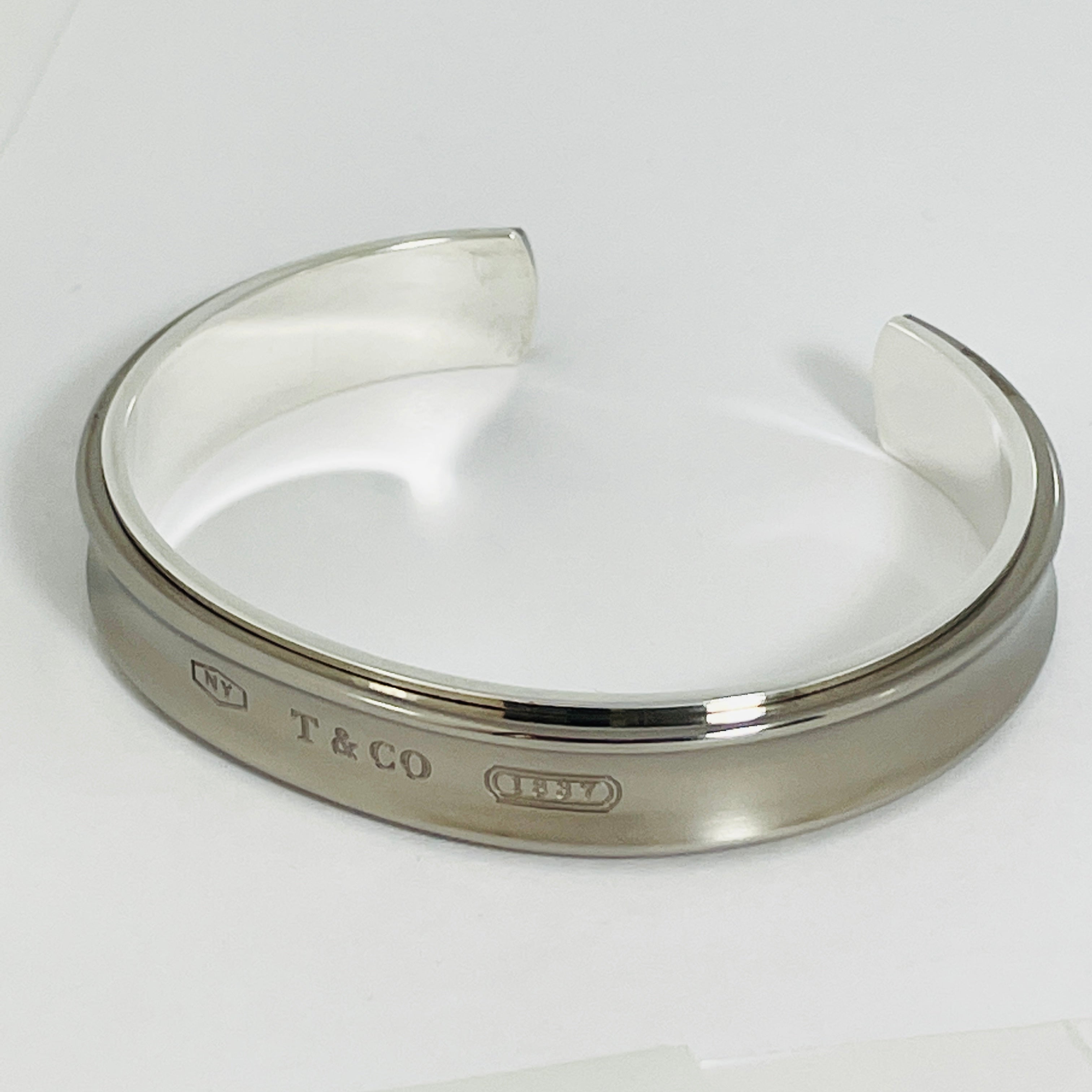 Tiffany 1837 Men's Unisex Cuff Bracelet in Silver and Titanium