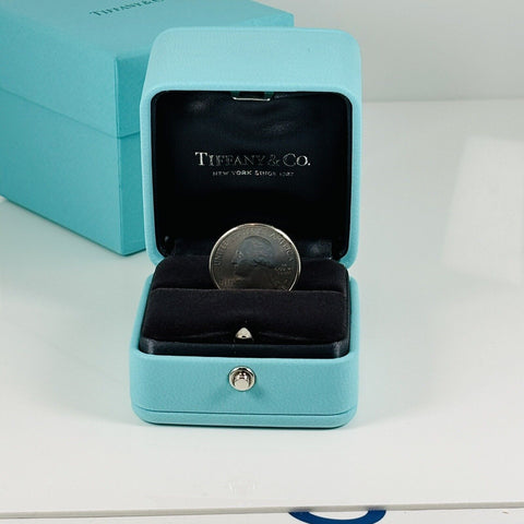 LARGE Tiffany & Co Blue Leather Empty Ring Box and Blue Gift Box - 0