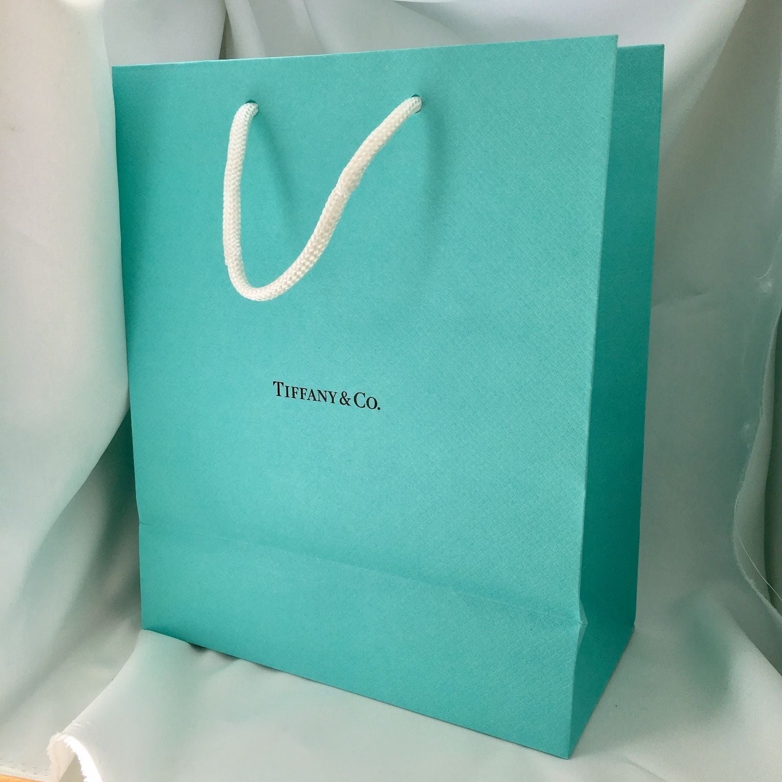 Tiffany & Co Blue Shopping Gift Bag 10 X 8 x 4
