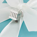 Tiffany & Co Atlas Padlock Charm Pendant Cube Box Square Roman Numerals-5