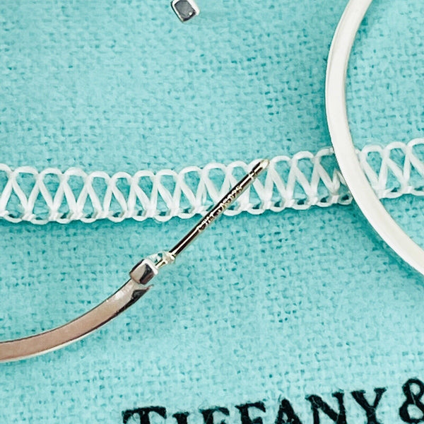 Tiffany T Wire Smile Large Hoop Earrings in Sterling Silver - 4