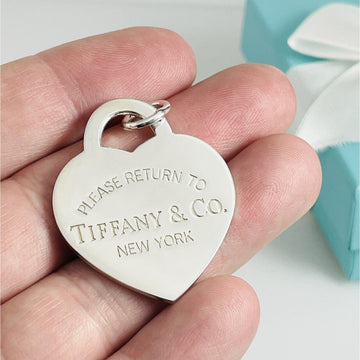 Jumbo Extra Large Please Return to Tiffany & Co Heart Tag Pendant or Charm - 0