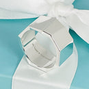 Size 6.5 Tiffany Frank Gehry Wide Torque Ring Mens Unisex in Sterling Silver-1