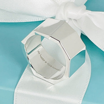 Size 6.5 Tiffany Frank Gehry Wide Torque Ring Mens Unisex in Sterling Silver