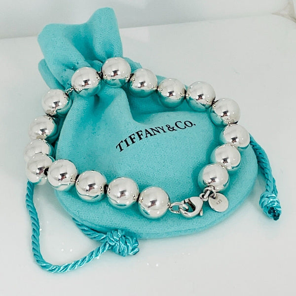 7.25" inch Tiffany & Co HardWear Ball Bracelet in Silver with Blue Pouch - 2
