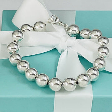 8" Tiffany HardWear Ball Bead Bracelet Sterling Silver 10mm Beads - 0