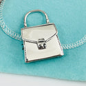 Vintage Tiffany Trinket Pill Box Purse Handbag Miniature in Sterling Silver - 2