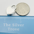 Tiffany & Co Blank Engravable Heart Padlock Charm Pendant in Sterling Silver-8