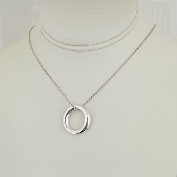 16" Tiffany & Co Elsa Peretti Sevillana O Pendant Necklace Sterling Silver