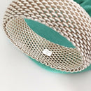 7.5" Medium Tiffany Extra Wide Somerset Mesh Bangle Bracelet-2
