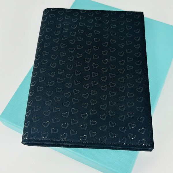 Tiffany & Co Open Hearts Bifold Wallet in Black Leather by Elsa Peretti - 3