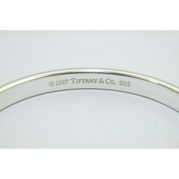 Small Tiffany & Co 1837 Oval Bangle Bracelet in Sterling Silver FREE Shipping - 3