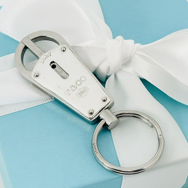 Tiffany & Co 1837 Makers Valet Key Ring Chain in Sterling Silver - 1