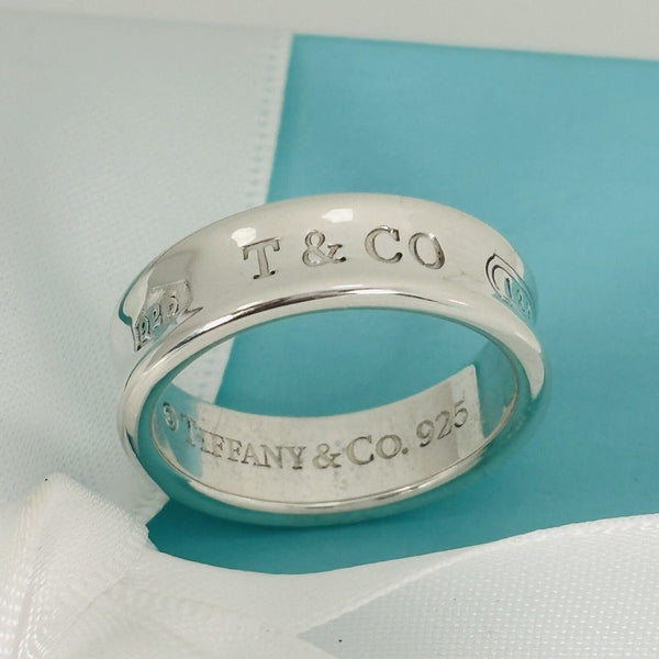 Size 8.5 Tiffany & Co 1837 Ring in Sterling Silver - 4