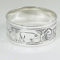 Tiffany & Co Vintage Noahs Arc Napkin Ring Holder Makers Sterling Silver - 5