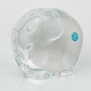 Tiffany & Co Crystal Elephant Statue or Paperweight Large and Heavy-1
