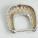 RARE Tiffany Reptile Skin Belt Buckle & Belt Slide Set in Sterling Silver - 4
