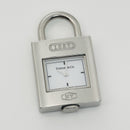 Tiffany 1837 Watch Clock Padlock Lock Charm Pendant in Stainless Steel-1