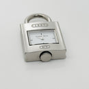 Tiffany 1837 Watch Clock Padlock Lock Charm Pendant in Stainless Steel-2