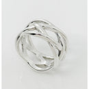 Size 8.5 Tiffany & Co Sterling Silver Braided Celtic Knot Weave Ring Mens Unisex-5