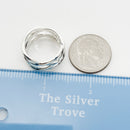 Size 8.5 Tiffany & Co Sterling Silver Braided Celtic Knot Weave Ring Mens Unisex-6