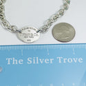 7.75” Please Return To Tiffany Oval Tag Charm Bracelet in Silver - 6
