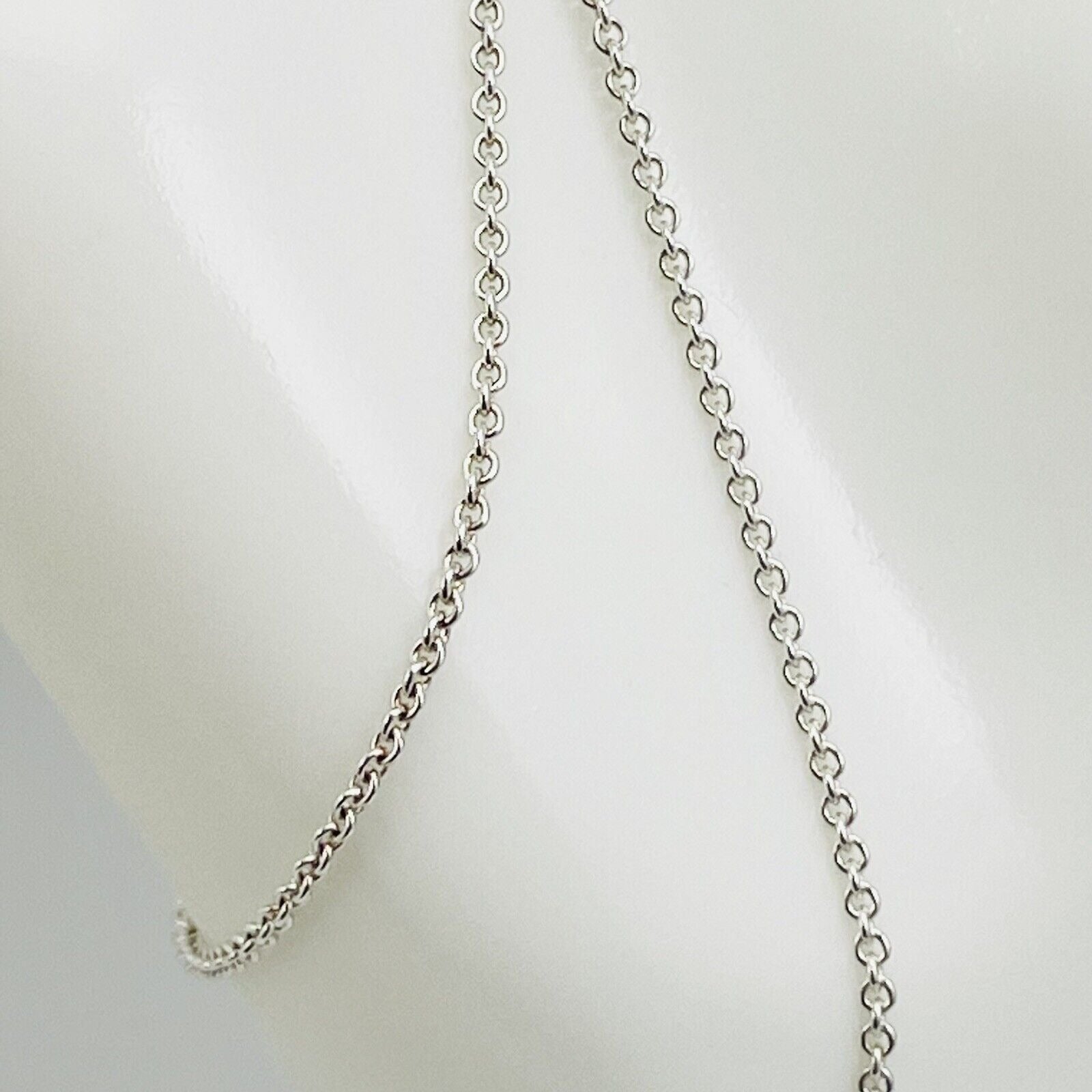 18" Tiffany & Co Chain Necklace Mens Unisex 1.5mm Large Link Sterling Silver
