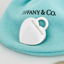 Return to Tiffany Blue Enamel Heart Tag Pendant or Charm - 3