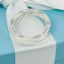 Size 9.5 Tiffany & Co 1837 Ring Concave in Sterling Silver-4