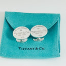 Please Return to Tiffany Oval Cufflinks in Sterling Silver-2