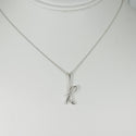 16" Tiffany Letter K Alphabet Initial Pendant Chain Necklace by Elsa Peretti - 3