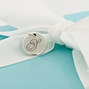 Tiffany Silver Letter S Alphabet Initial Round Circle Notes Charm Pendant-2