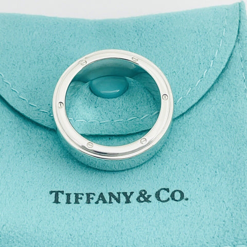 Size 7.5 Tiffany Metropolis Ring Mens Unisex in Sterling Silver - 0