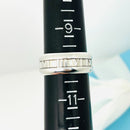 Size 10 Tiffany & Co Atlas Ring Roman Numerals Mens Unisex in Sterling Silver-9
