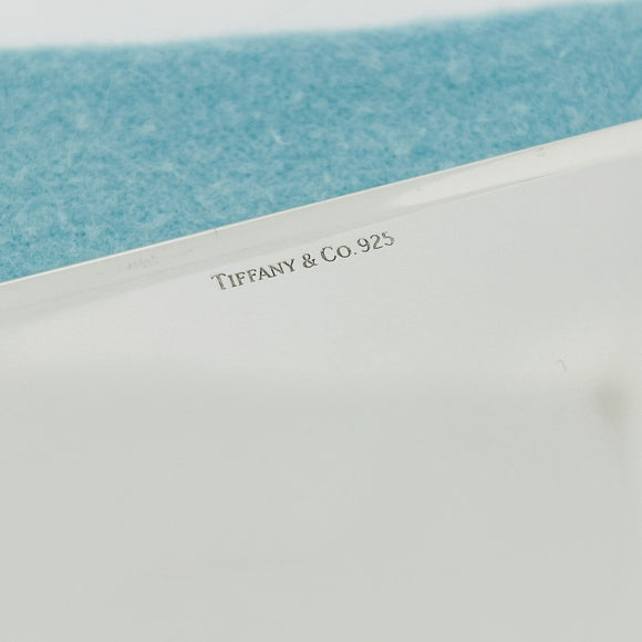 Tiffany ID Business Card Holder Machined Turned Engravable in Sterling Silver