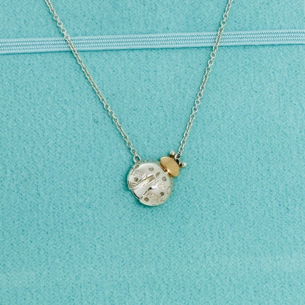 Return to Tiffany Ladybug Pendant Necklace / Silver, Gold Adjustable 16" to 18" - 5