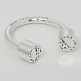 RARE Please Return to Tiffany & Co Horseshoe Key Ring Chain Keyring Keychain