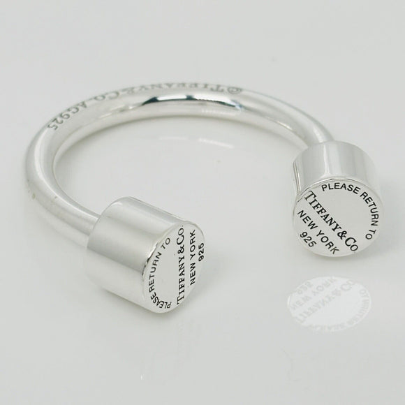 RARE Please Return to Tiffany & Co Horseshoe Key Ring Chain Keyring Keychain