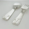 Tiffany ABC Teddy  Bear Baby Spoon and Fork Set by in Sterling Silver - 6