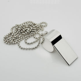 Tiffany & Co Coach Sport Whistle on 34" Bead Dog Chain in Sterling Silver - 0