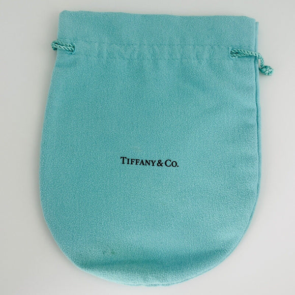 Extra Large Jumbo Tiffany & Co Blue Pouch Suede Drawstring