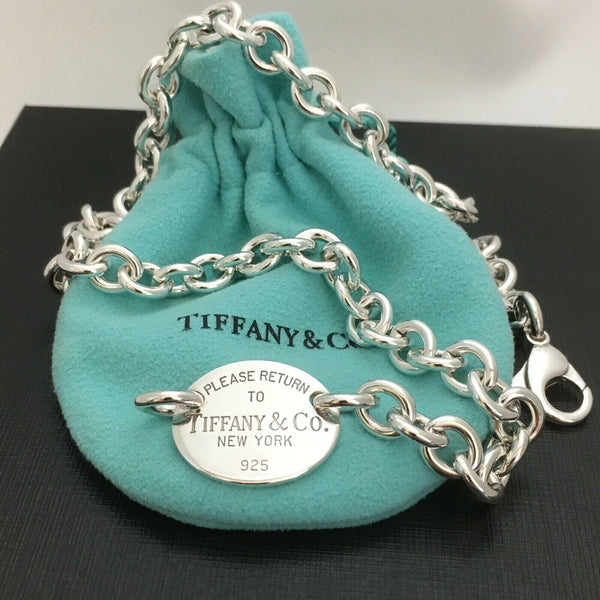 Return Tiffany Oval Tag Choker Necklace Extension Lengthening Repair Links Clasp - 6