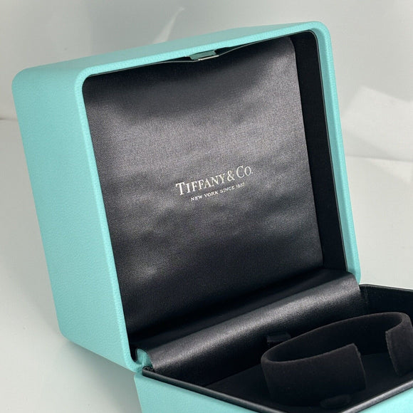Tiffany & Co Watch or Bracelet Storage Box in Blue Leather AUTHENTIC