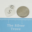 Tiffany Letter S Heart Pendant or Charm Notes Alphabet-5