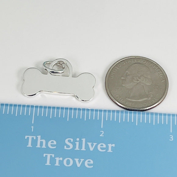 Tiffany & Co Dog Bone Pet ID Tag Small in Sterling Silver Engravable