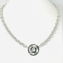 18" Tiffany Atlas Pendant Necklace Circle Bar Toggle Clasp in Sterling Silver-2