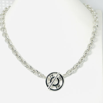 18" Tiffany Atlas Pendant Necklace Circle Bar Toggle Clasp in Sterling Silver - 0